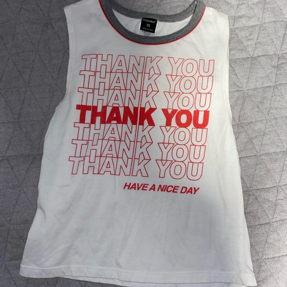 Thank you tank top